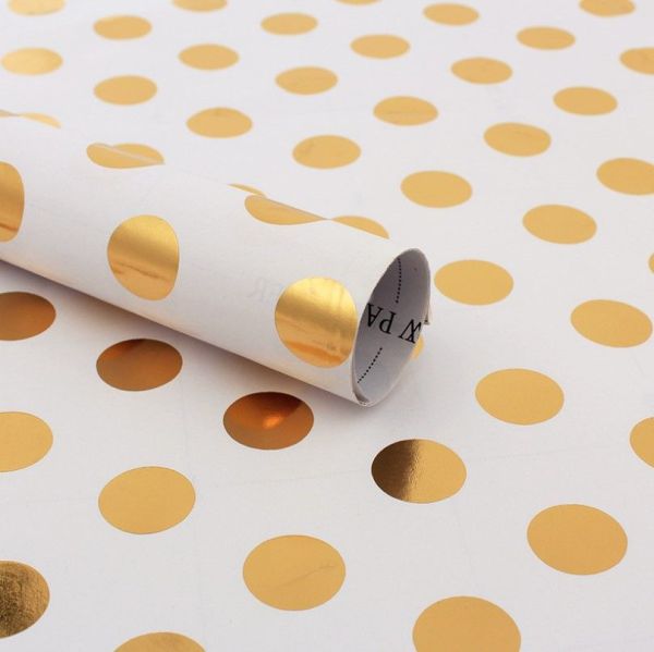 White gold packaging paper