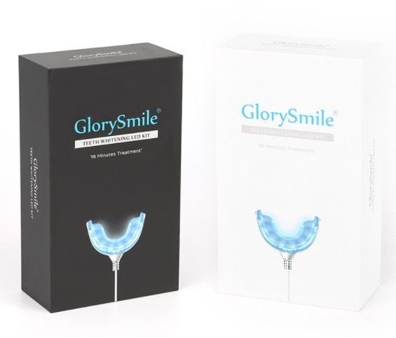 Teeth whitening: mouth guards, gels, light source, color scale